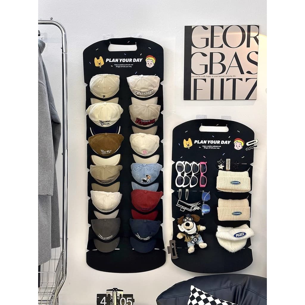 Chapéu de armazenamento ferramenta útil dormitório guarda-roupa interior pendurado boné boné beisebol estilingue domésti