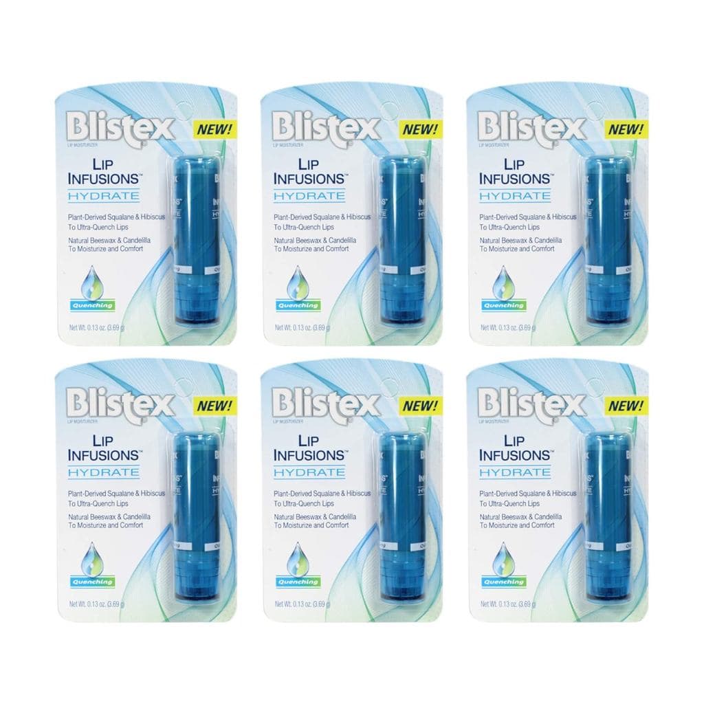 Blistex Lip Infusions Hidratante Labial 0,13 Onças (Pacote com 6) PGVD