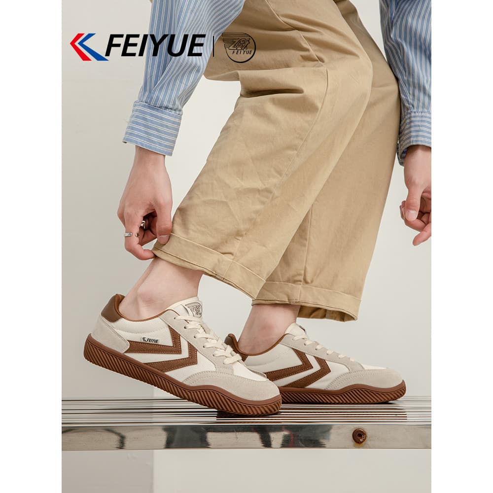 Feiyue/feiyue sapatos masculinos sapatos de treinamento abrangente 2026 outono inverno interior ferro físico fitness for