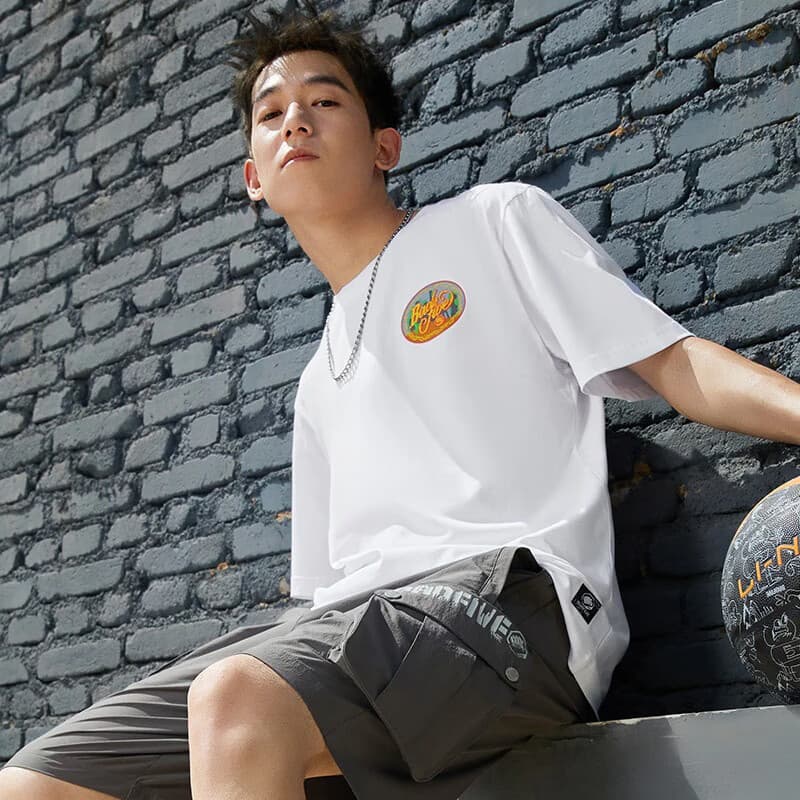 Li Ning Camiseta masculina de manga curta estilo verão Anti-Wu badfive soldado não odeio grama de fraude todos os soldad