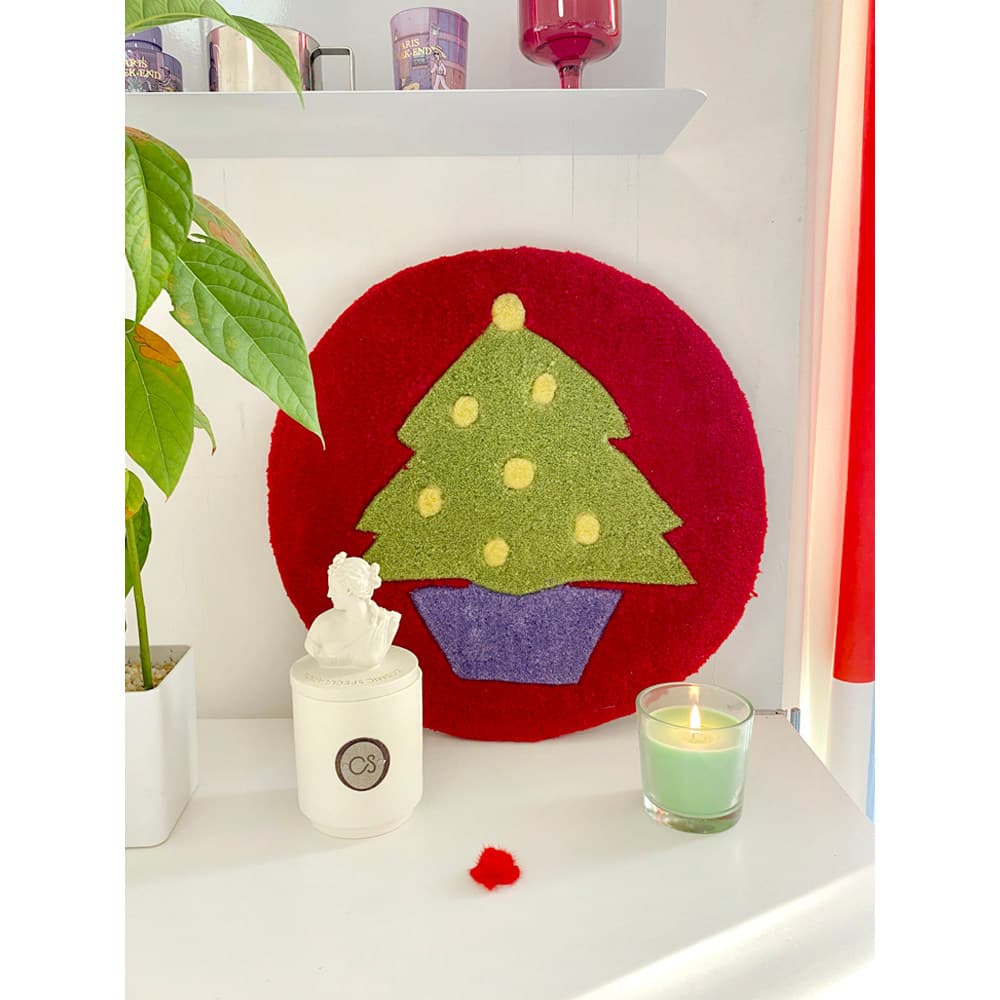 Natal pequeno tapete ins estilo quarto varanda artesanal almofada de chão quarto das crianças mesa de estudo cadeira pen