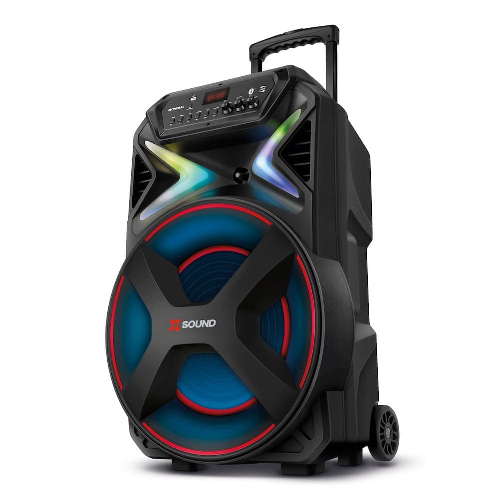 Caixa de Som Amplificada XSound Bluetooth RGB Bateria 6h Bivolt Mondial