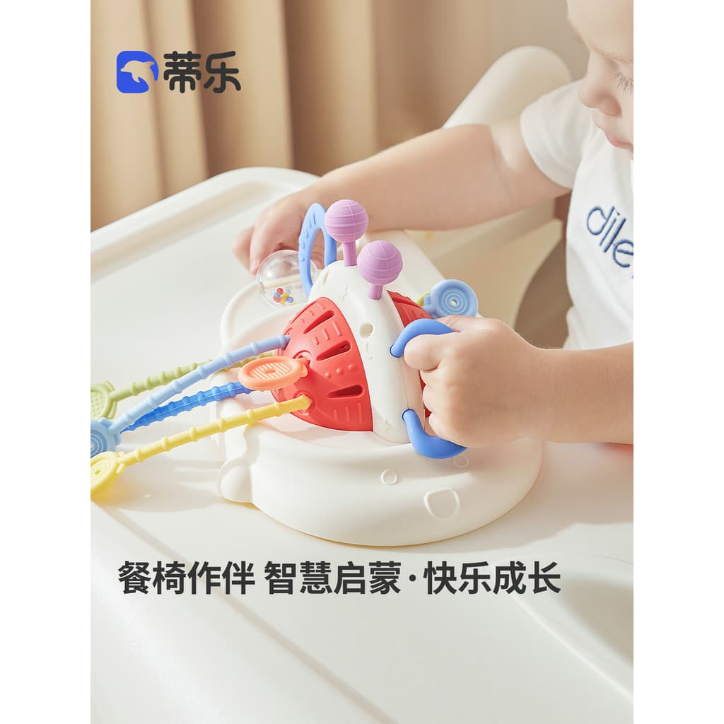 TELHA Bebê Bombeando Música Lala Música 3 Bebê 0 a 1 Ano Dedo Fino Crianças Ventosa Cadeira de Jantar Brinquedo 6 Meses