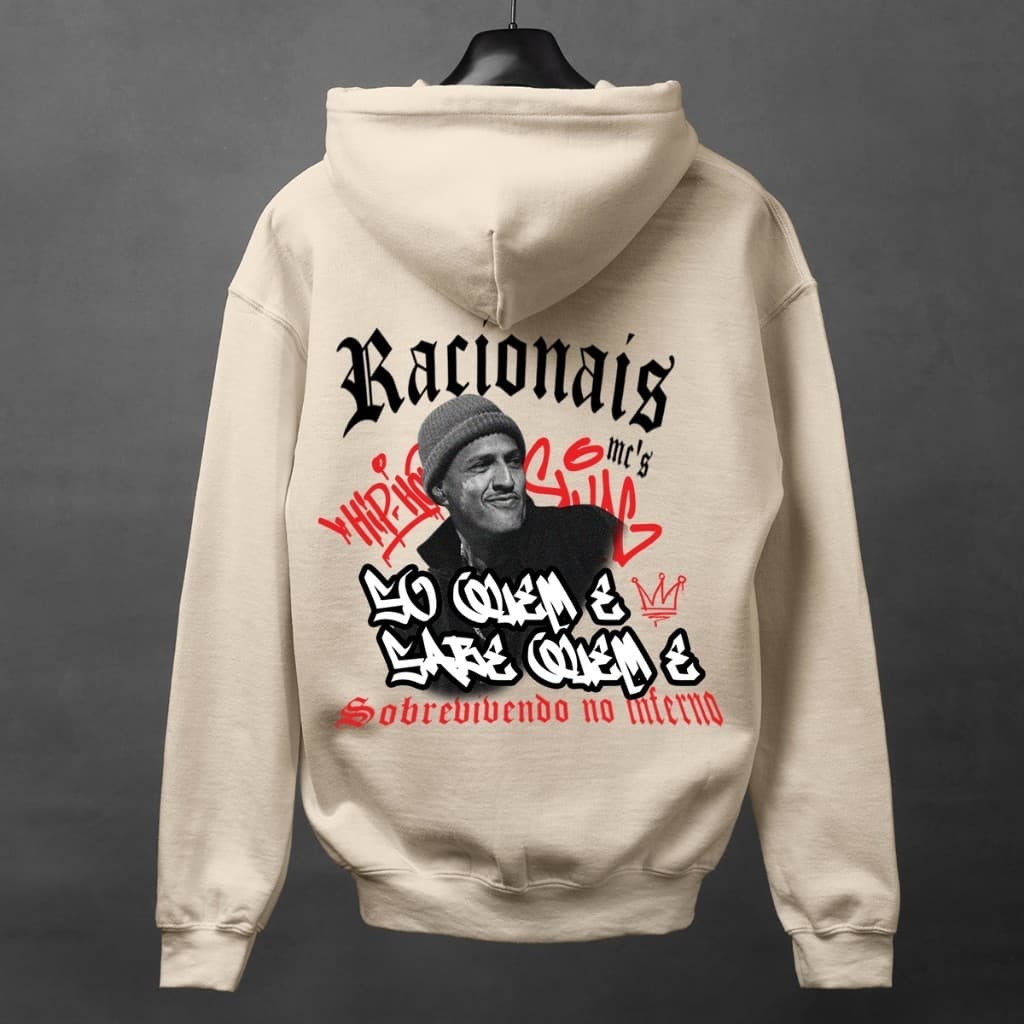 Blusa Moletom Racionais Mano Brown Casaco De Frio Streetwear Rap Unissex