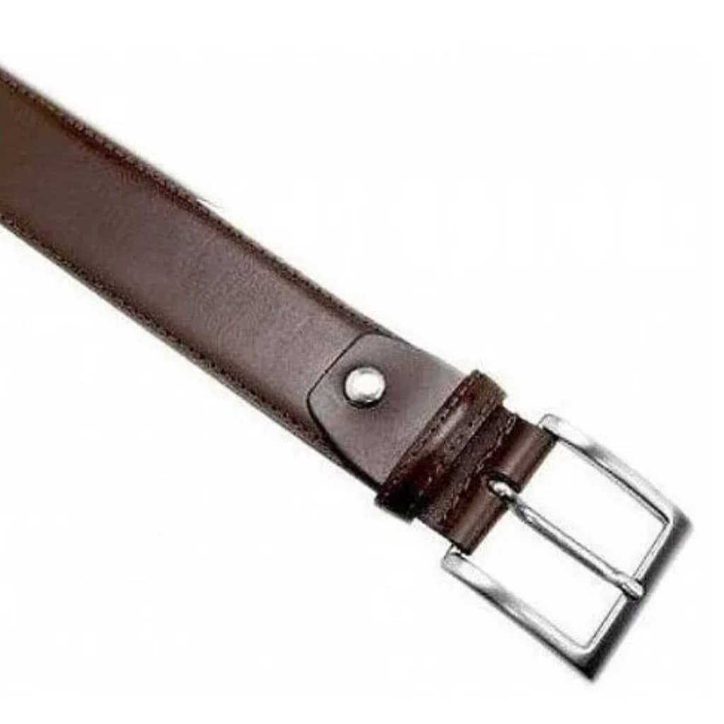 Cinto Marrom Couro Sintético Resistente Tamanhos P M G GG Social Casual