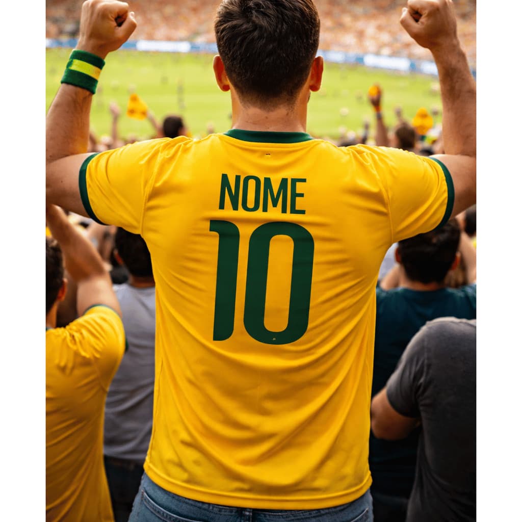Camiseta DRYFIT Personalizada Unissex Brasil Hexa Respiravel Camisa Confortavel envio rapido