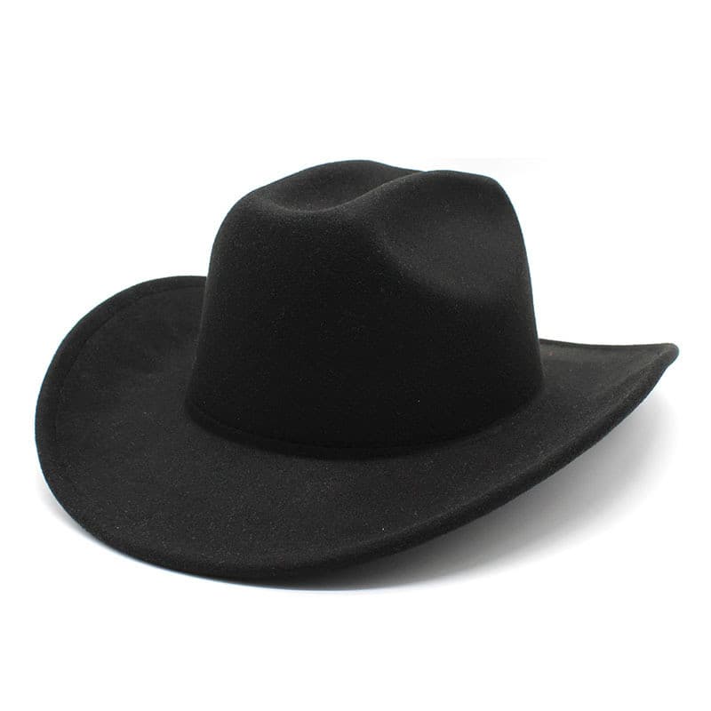 Novo estilo chapéu de cowboy europeu americano estilo Punk chapéu de aba grande masculino feminino chapéu de equitação d