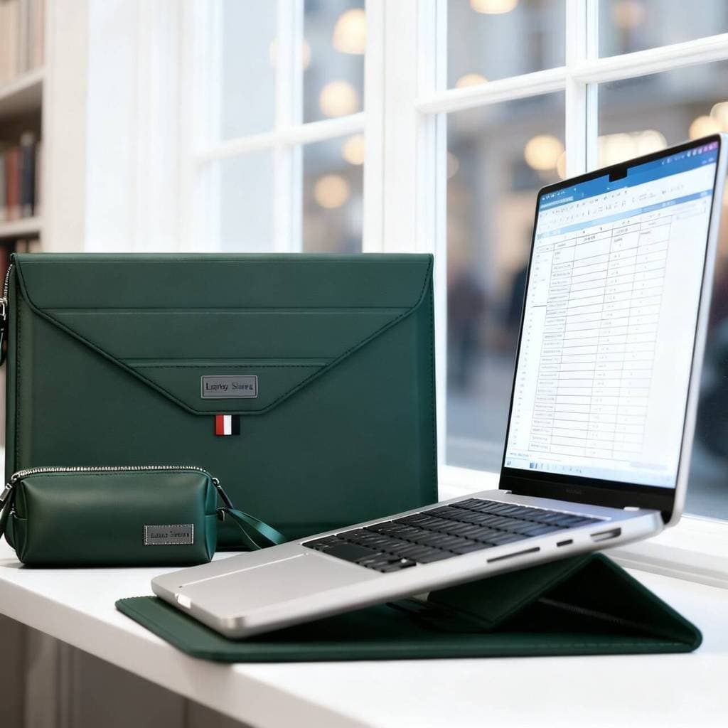 Mochila para notebook de alta qualidade, couro, 13 a 16 polegadas, com suporte e bolsa para carregador