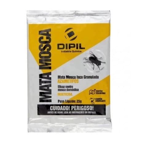 Granulado Mata Mosca Dipil 25gr Com Atrativo - Pronto Uso