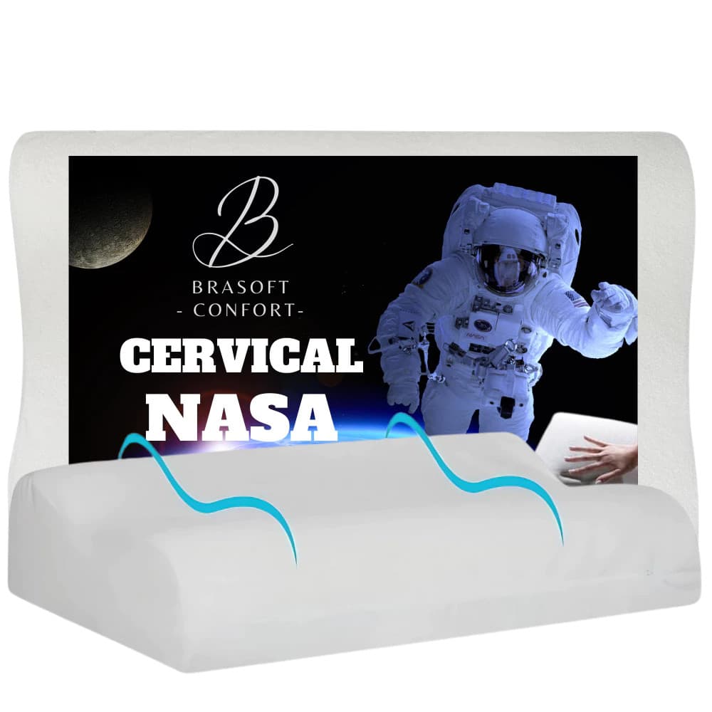 Travesseiro Nasa Cervical Ortopédico Antialérgico Viscoelastico BraSoft