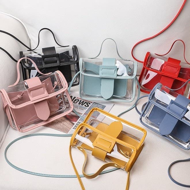 Verão transparente pequeno saco feminino 2026 novo estilo na moda moda bolsa geléia fada saco All-Match ombro saco do me