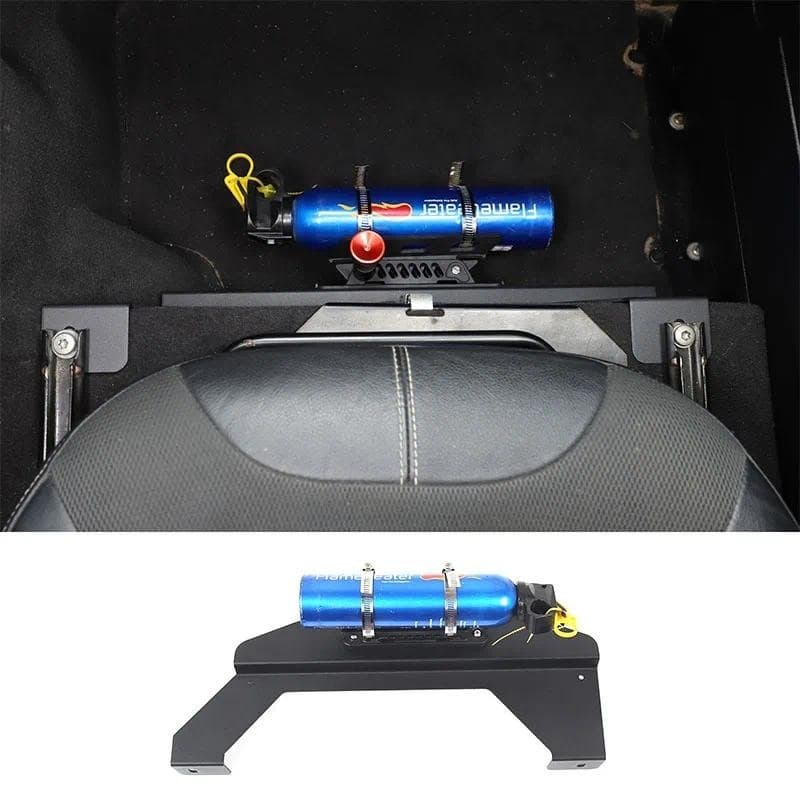 Para Land Rover Defender 90 110 130 2004-2019 Liga De Alumínio Preto Assento De Carro Suporte Ajustável Extintor De Incê
