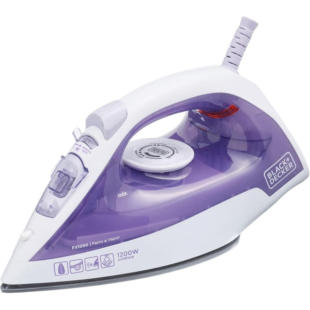 Ferro De Passar Roupa Seco Ou Vapor Black+Decker FX1050 110V