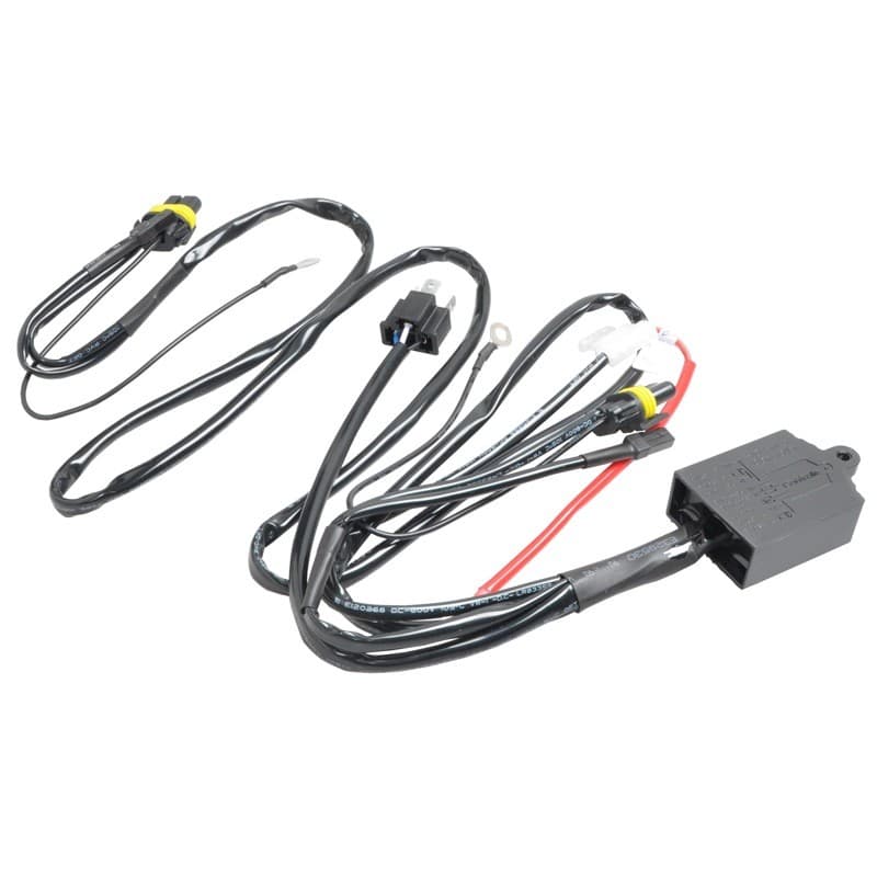 Fiação para farol de carro H4, luz retrátil, farol de foco, fiação para farol com ângulo ajustável, lente modificada HID