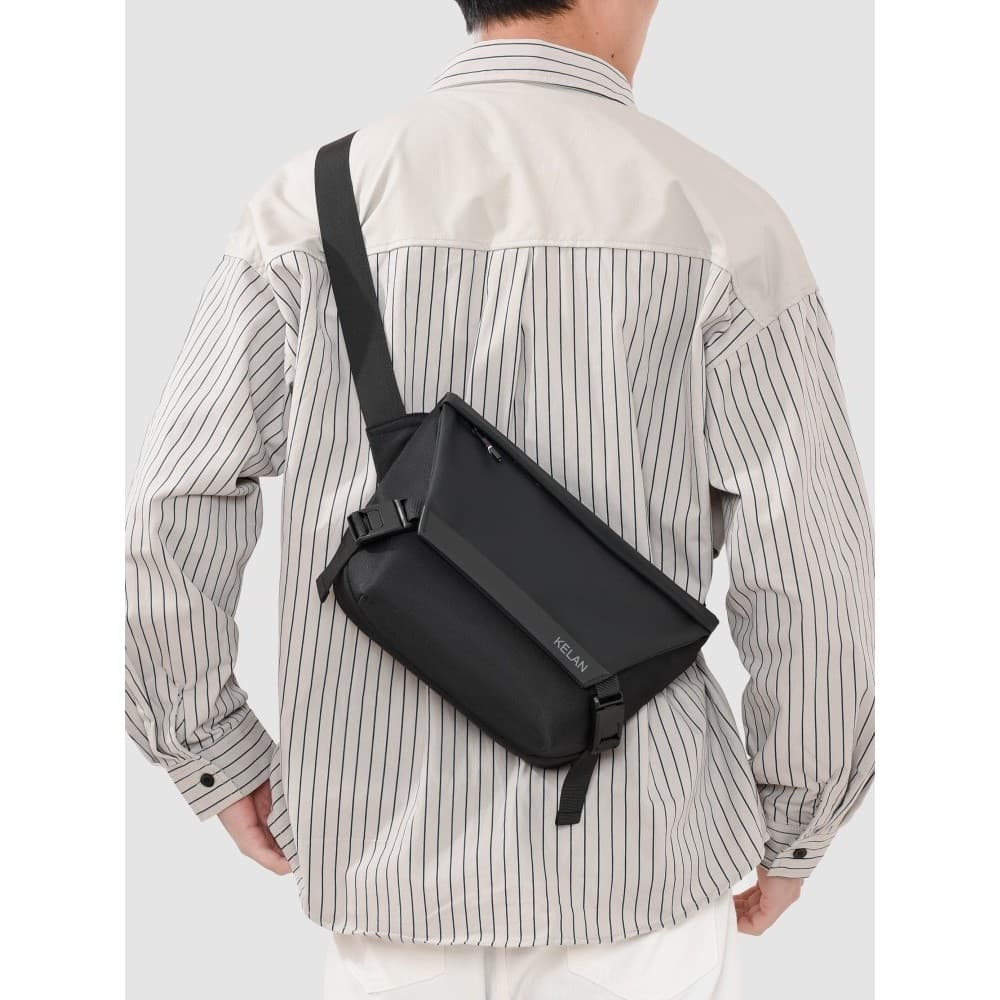 Street Wear funcional saco do mensageiro masculino Casual bolsa de ombro feminina simples repelente de água saco do mens