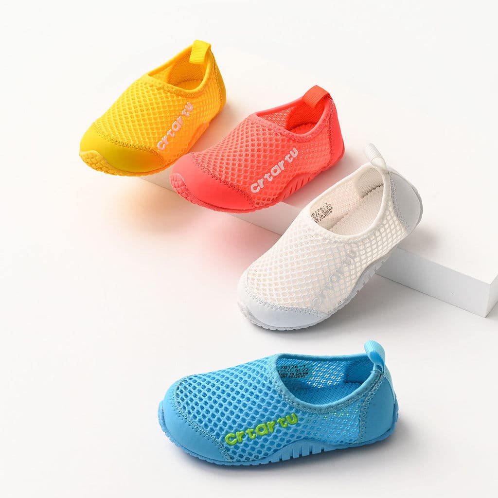 Tênis de malha infantil especial meninos meninas sandálias deslizantes bebê antiderrapante respirável sapatos de criança