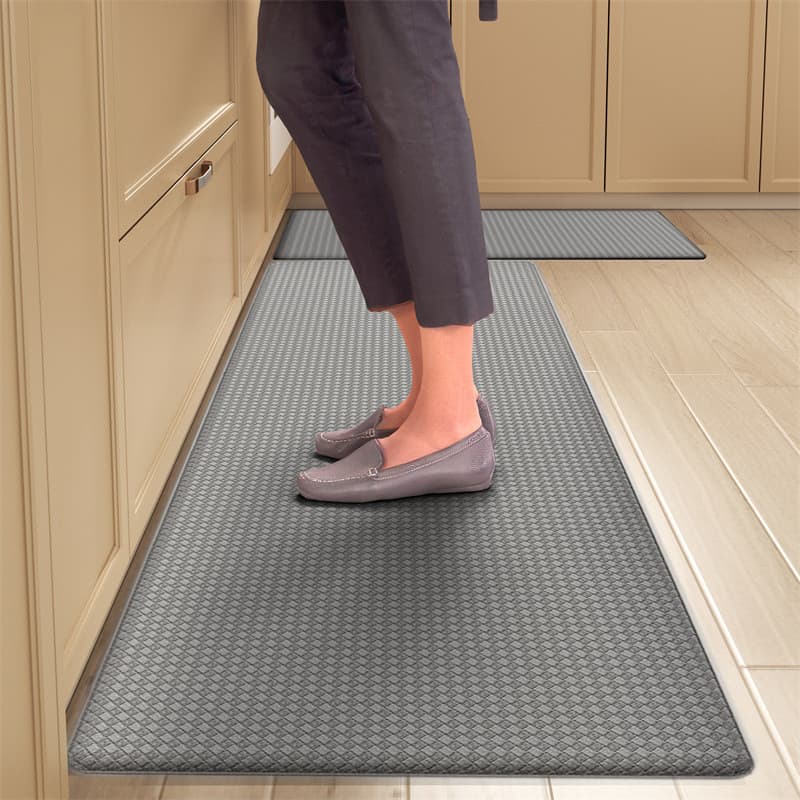 [Novo produto] Tapete de cozinha em PVC espessado de couro longo à prova d'água Tapete antiderrapante Tapete doméstico à