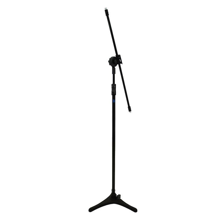 PEDESTAL TELESCÓPICO GIRAFA P/2 MICROFONES VISÃO MUSICAL VPE3FTBK