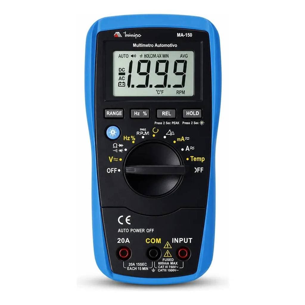 Multímetro Automotivo Com Interface Digital Usb Ma-150