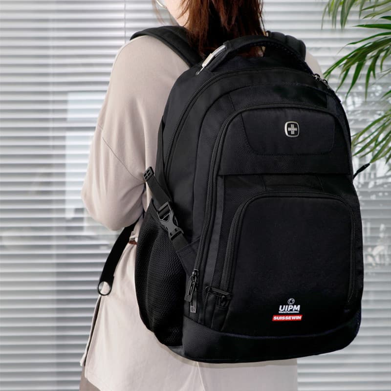 Xiangxing bagagem SUISSEWIN mochila feminina masculina carga à prova de choque alça de ombro Campus fresco Casual mochil