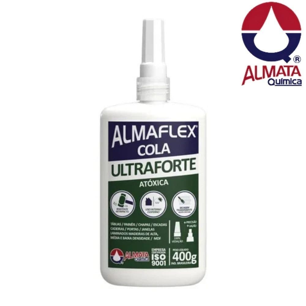 Cola Almaflex Ultraforte 993 – 400g | Adesão Máxima para Madeira e MDF