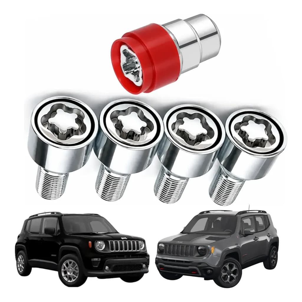 Trava Parafuso Antifurto De Roda Jeep Renegade Até 2025