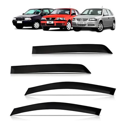 Calha De Chuva Fumê Gol G2 G3 G4 1998 A 2014 4 Portas