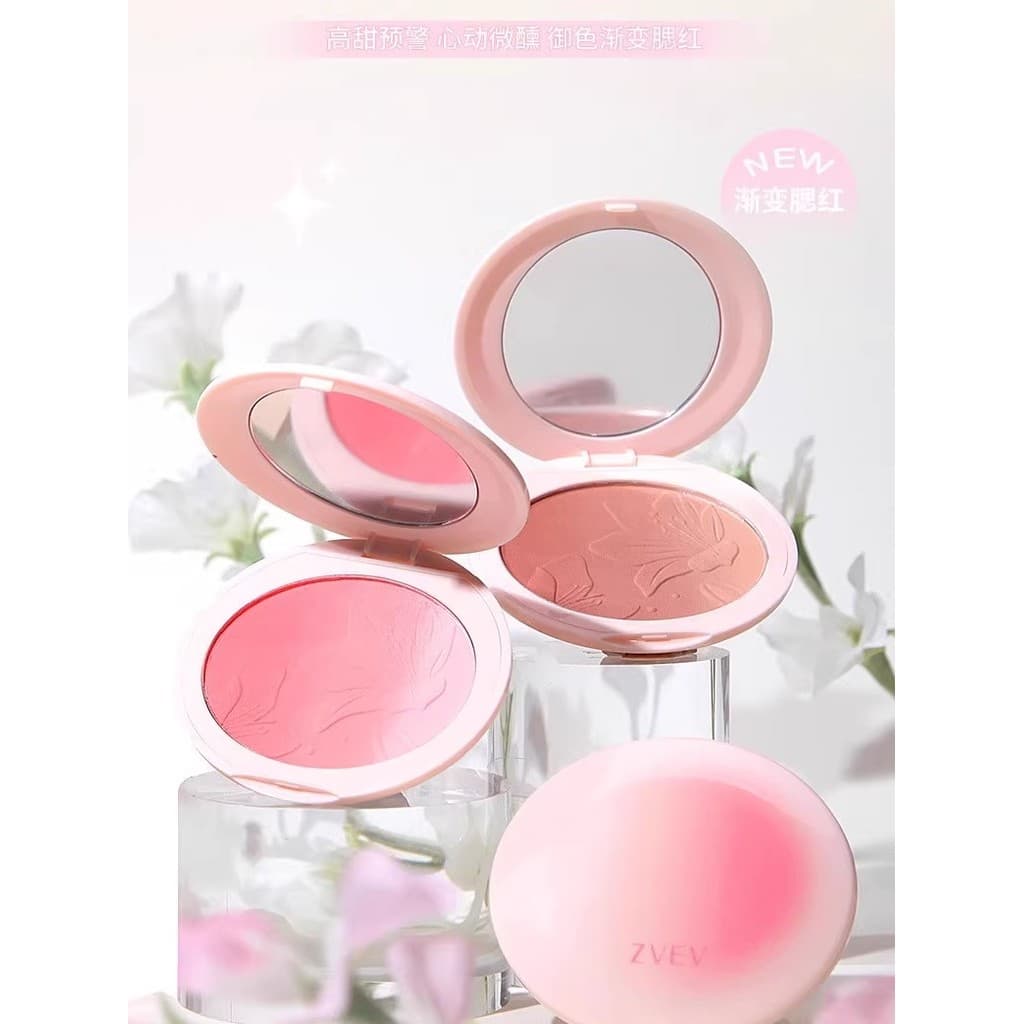 [Textura de batata] Gradiente Blush Vitalidade Natural Nude Cor Gradiente Blush Alto Brilho Reparador Delicado Pó Não Vo