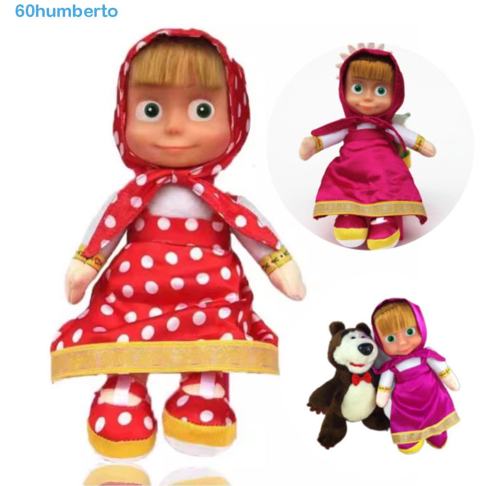 HUMBERTO Masha Boneca Russa , Brinquedo De Pelúcia Dos Desenhos Animados Mashas E Urso , Crianças Estudante Decoração De