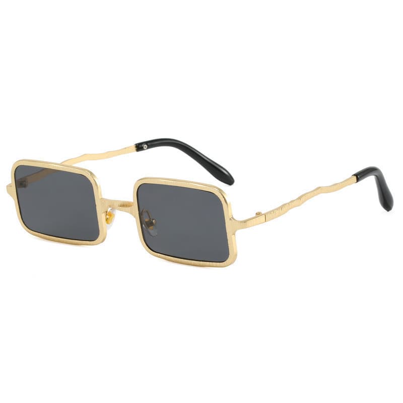 Óculos de Sol Quadrados Punk Metal para Homens, Óculos de Sol da Moda UV400 para Mulheres, Óculos de Sol em Tendência.