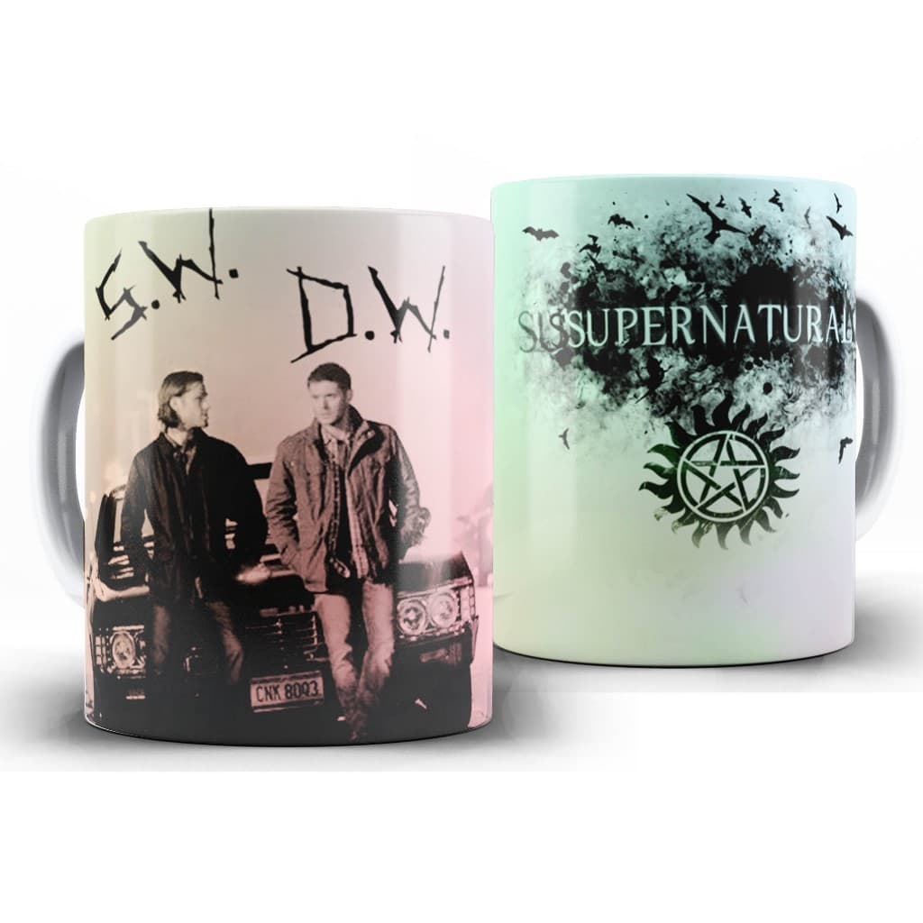 Caneca Serie - Sobrenatural - Supernatural - SPN - SAM E DEAN