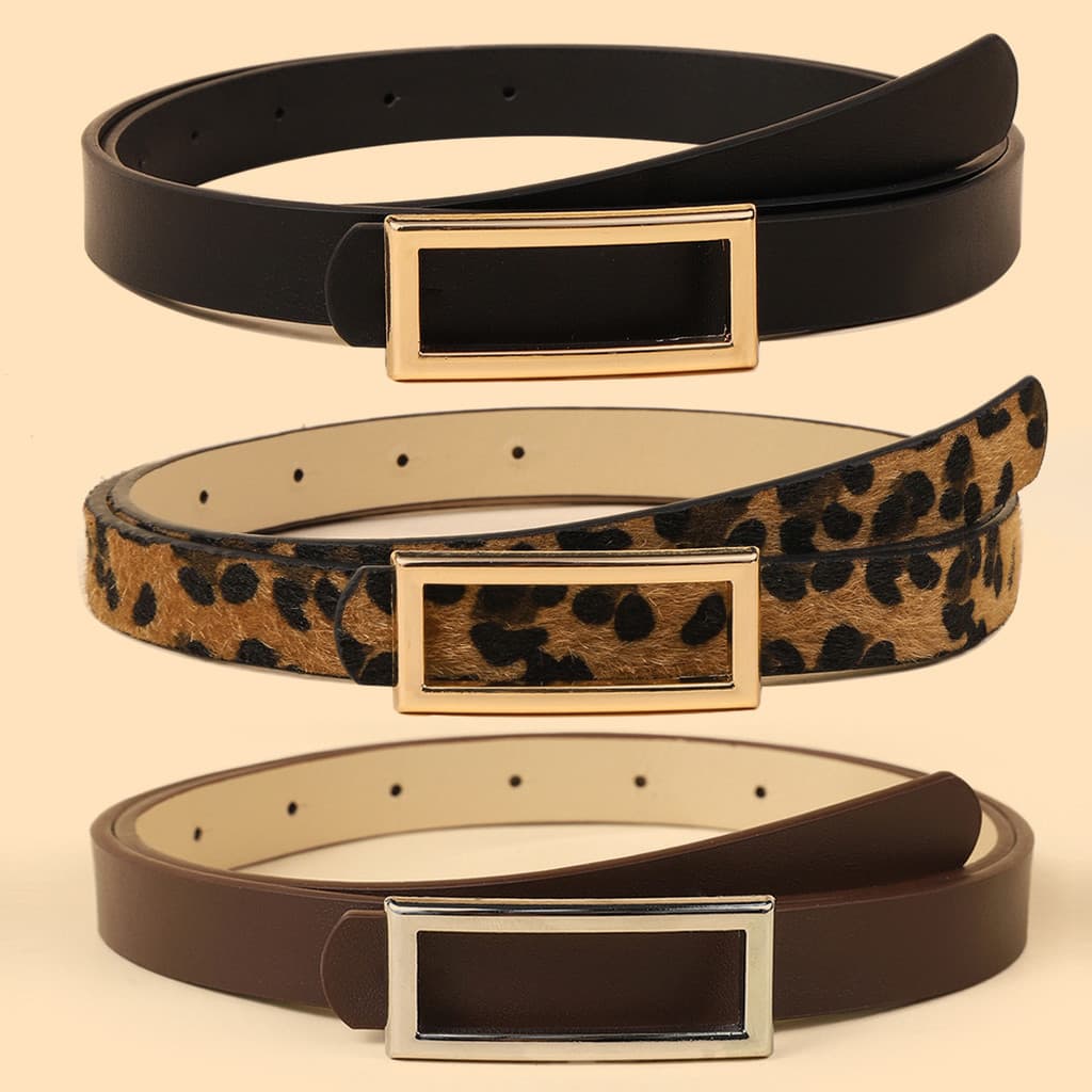 Novo cinto feminino de estilo coreano, cinto fino para decorar jeans de estudante, acessório de vestuário.