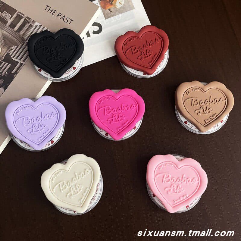 magsafe popsocket griptok magsafe Japão Japão Japão Coreia INS Estilo Cor Sólida Doce Cor Tridimensional Inglês Amor Pel