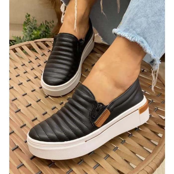 Sapatilha Slip On Feminina Macia Anatômica Flexível 34 ao 43 Envio Imediato