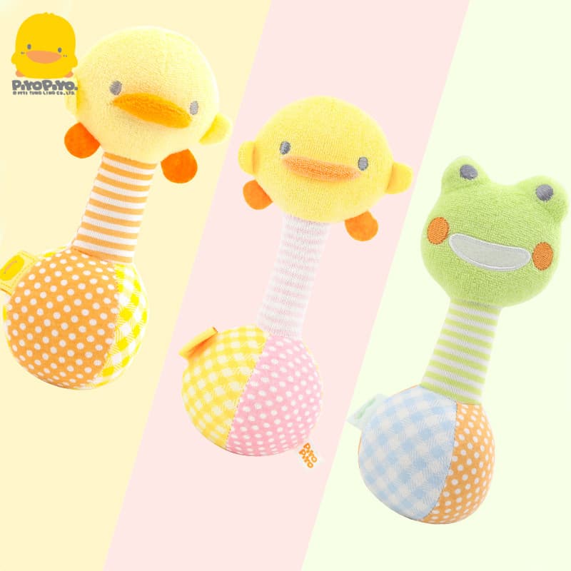 Patinho amarelo brinquedo do bebê forma bonito chocalho do bebê tecido boneca forma educação precoce chocalho educaciona