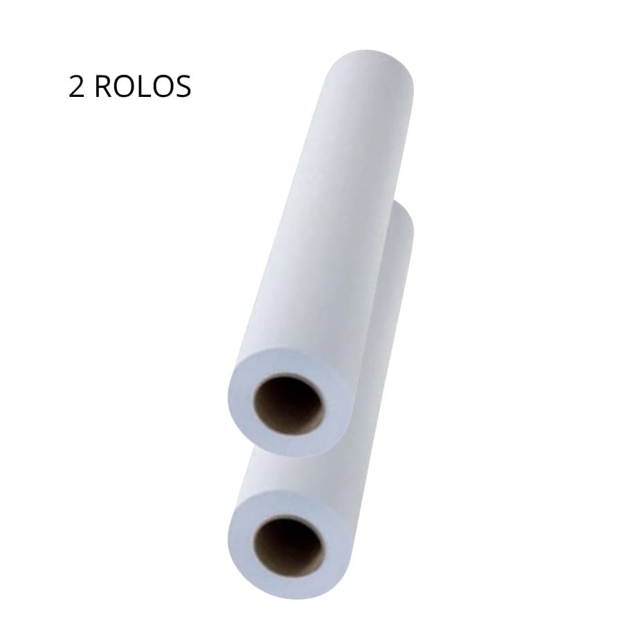 Lençol Descartável Para Maca Papel Hospitalar 70cmx50m - 2 Rolos