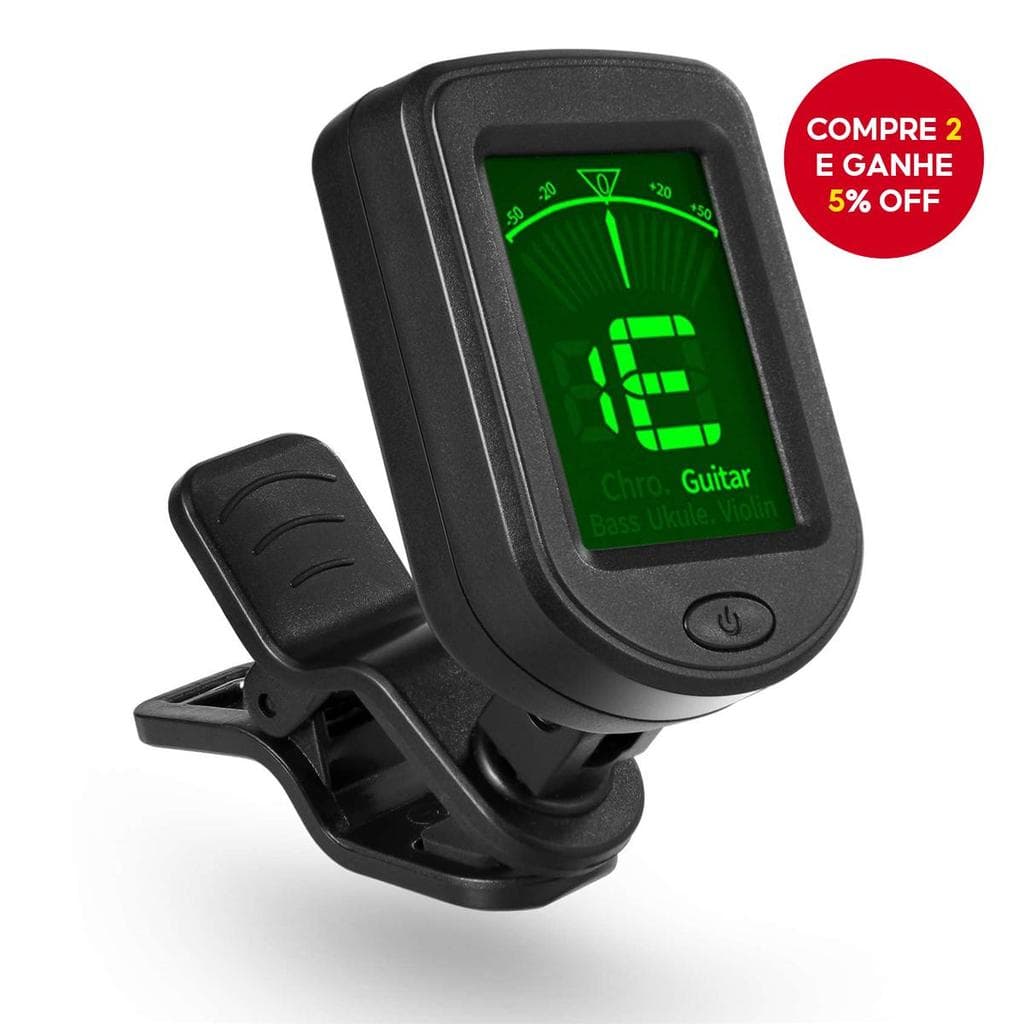 Afinador Clipado Miwayer | Para Baixo , Ukulele , Violino E Guitarra , Display LCD Digital Presente De Música Festiva Pe