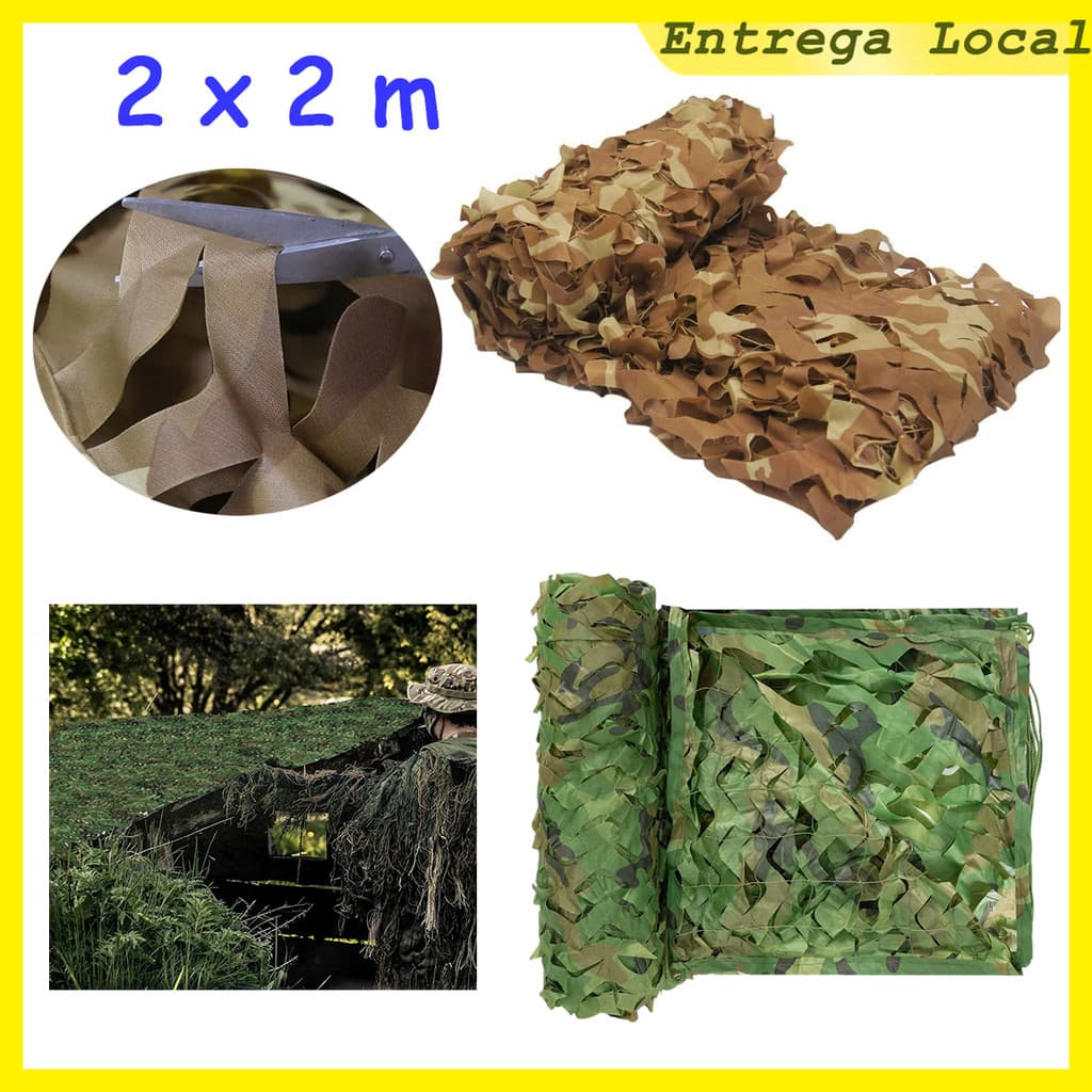 Rede cega camuflada de 2x2m, adequada para caça, pátio, Camping, fazenda e veículo, decoração oculta