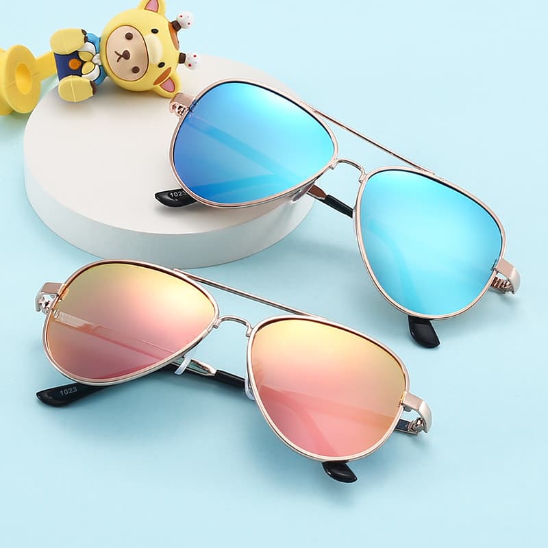 Novo estilo crianças óculos de sol meninos meninas óculos de sol bebê moda pára-sol sapo crianças desempenho polarizado