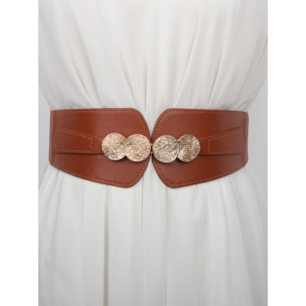 Cinto feminino elástico elástico cinto largo feminino vestido decorativo All-Match moda personalidade cinto saia externa