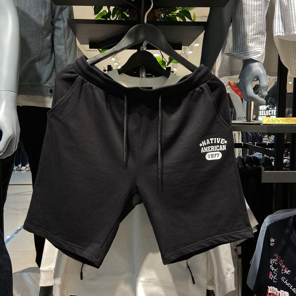 Jj Cut Label Roupas Masculinas Primavera Verão Novo Estilo Puro Algodão Diagonal Bolso Puro Preto Confortável All-Match