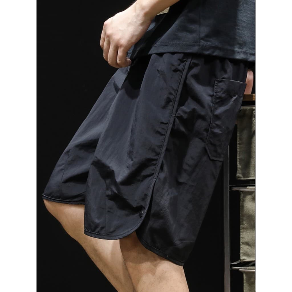 Shorts leves de seda gelo masculino novo estilo verão solto Casual tamanho grande Street Wear calças masculinas de cinco