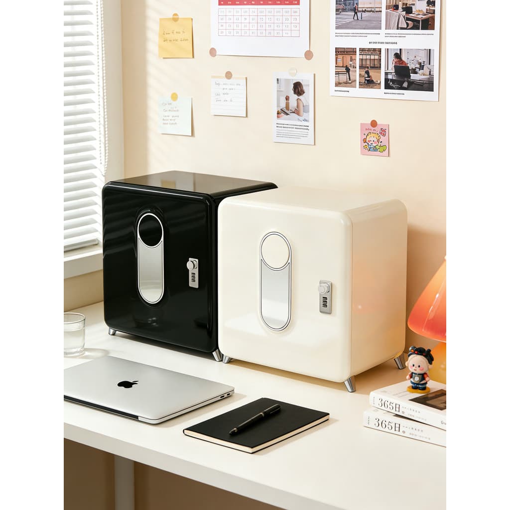 Caixa de armazenamento de senha Desktop privacidade A4 arquivo organizador caixa documentos familiares itens valiosos bl
