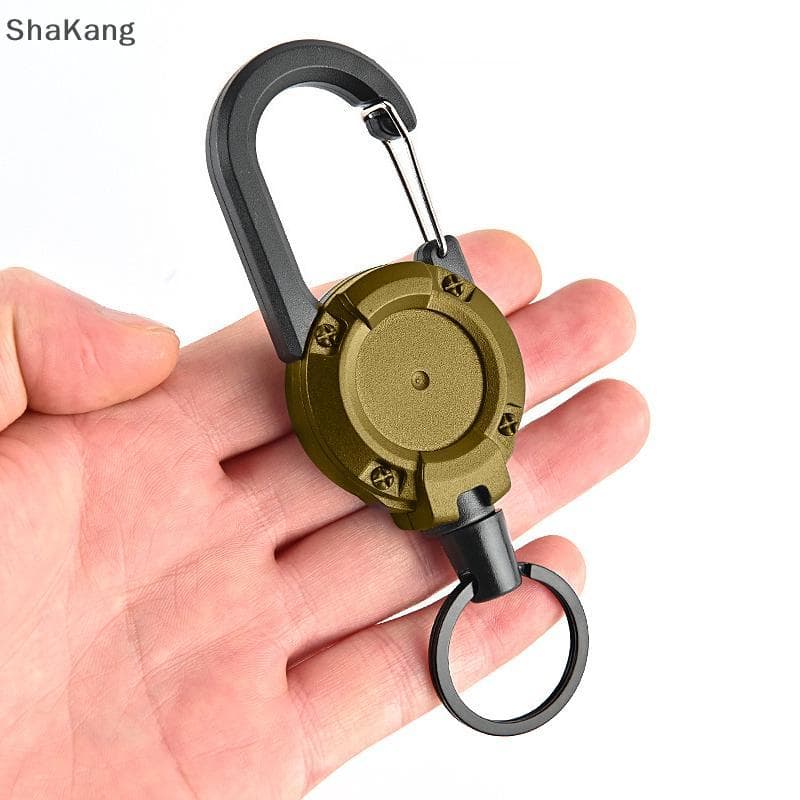 SKMY Anti-Roubo Metal Retrátil Chaveiro Elástico Para Cartão De Identificação Ski Pass SKK