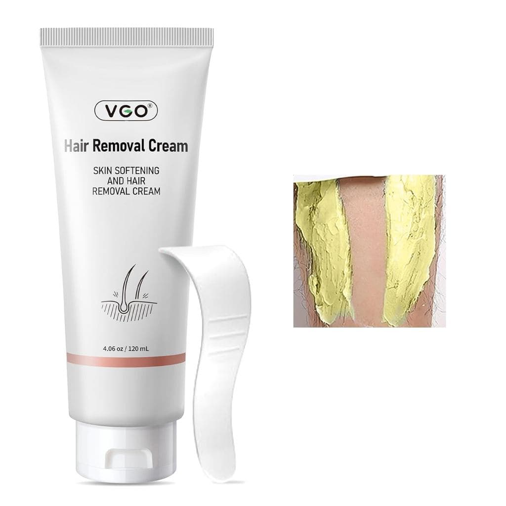 Gel Depilatório Indolor VGO para Mulheres e Homens, Remoção de Pelos Indesejados para Todos os Tipos de Pele, 120ml / 4.