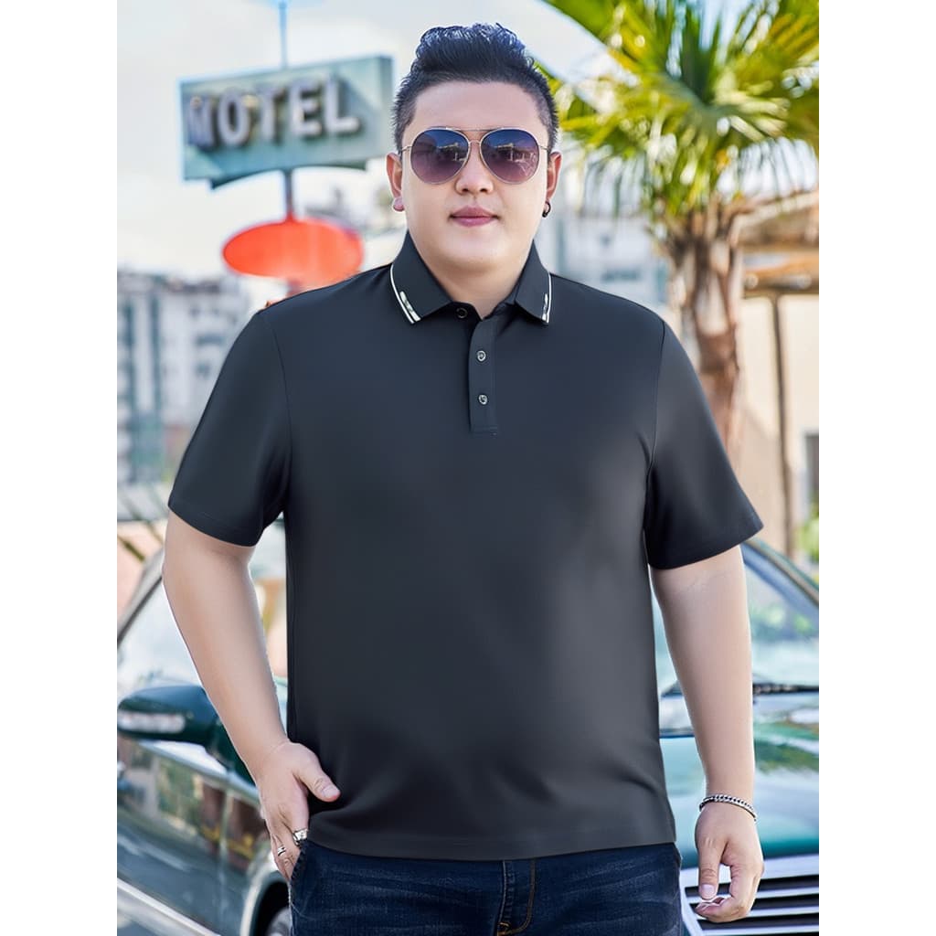 2025 novo estilo plus Size camiseta masculina de manga curta verão All-Match solto Casual camiseta gorda mais gordura ma
