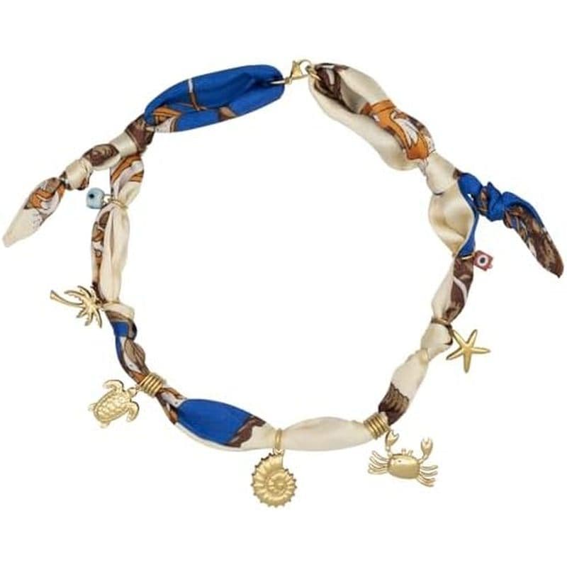 Colar de lenço DoDoBeads Charm, vermelho/laranja/marrom/branco/rosa/azul colar de lenço feminino, colar ocidental de sed