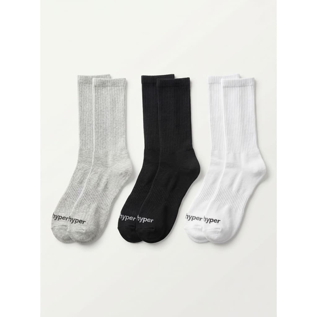 Kit 3 Pares Meia Poliamida Esportiva Corrida Running Dry Fit Cano Médio Alta Durabilidade Unissex