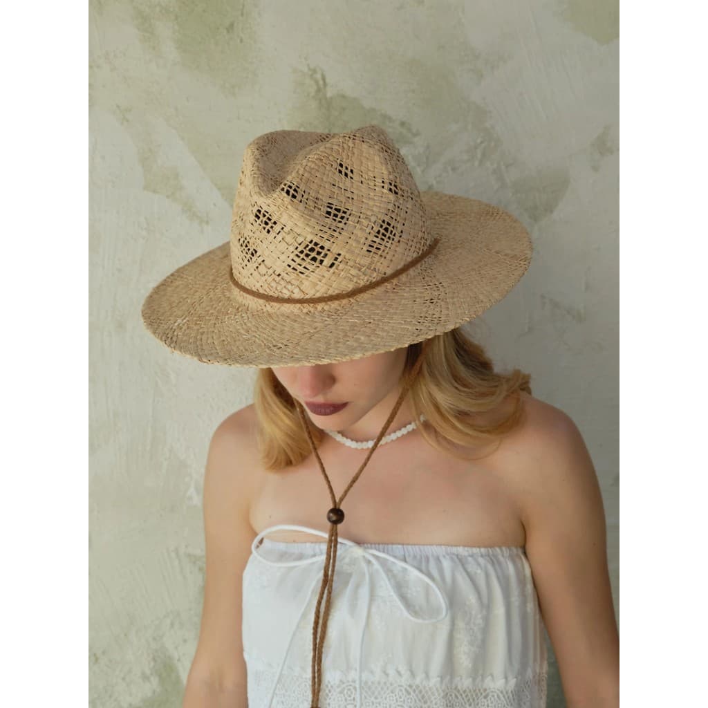 2026 novo estilo oco ráfia palha Jazz chapéu de palha feminino verão Cowboy chapéu férias pára-sol panamá palha chapéu s