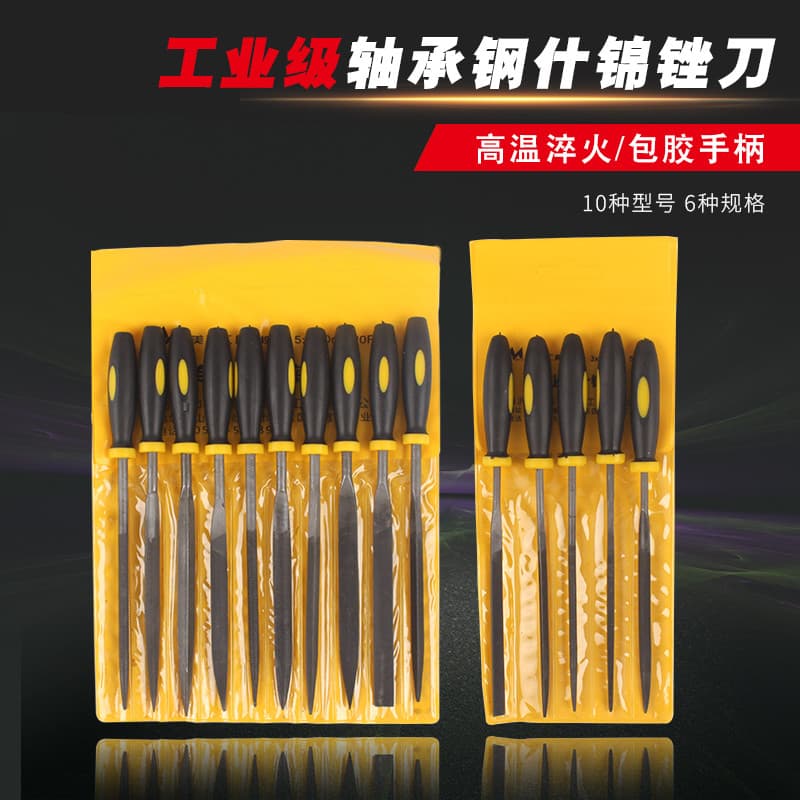 Arquivo sortido Arquivo de aço de dentes finos Arquivo de dentes médios Ferramenta para trabalhar madeira Conjunto de fa